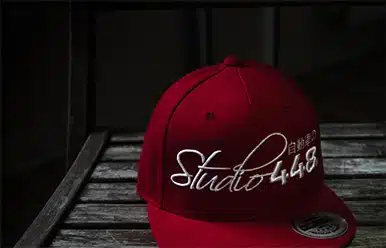 customizable apparel such as caps, hats, and shirts